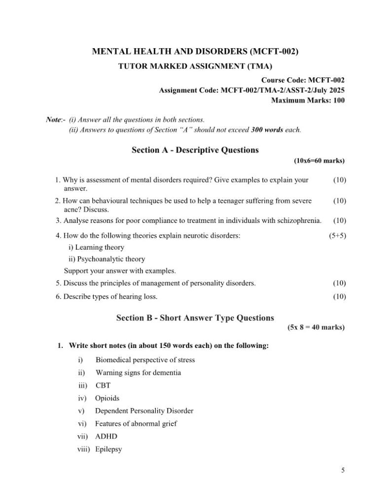 IGNOU MCFT-002 Solved Assignment July 2025 English Medium