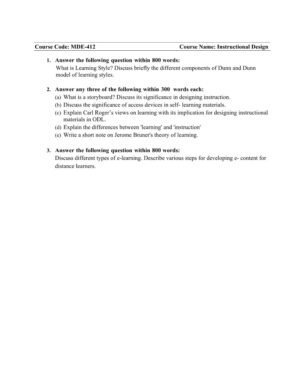 IGNOU MDE-412 Solved Assignment 2025-26 English Medium