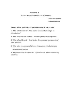 IGNOU MEDS-48 Solved Assignment 2025-26 English Medium