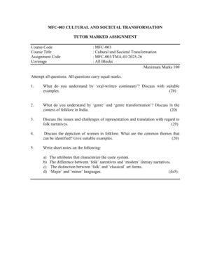 IGNOU MFC-003 Solved Assignment 2025-26 English Medium