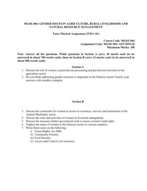 IGNOU MGSE-04 Solved Assignment 2025-26 English Medium