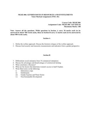 IGNOU MGSE-06 Solved Assignment 2025-26 English Medium