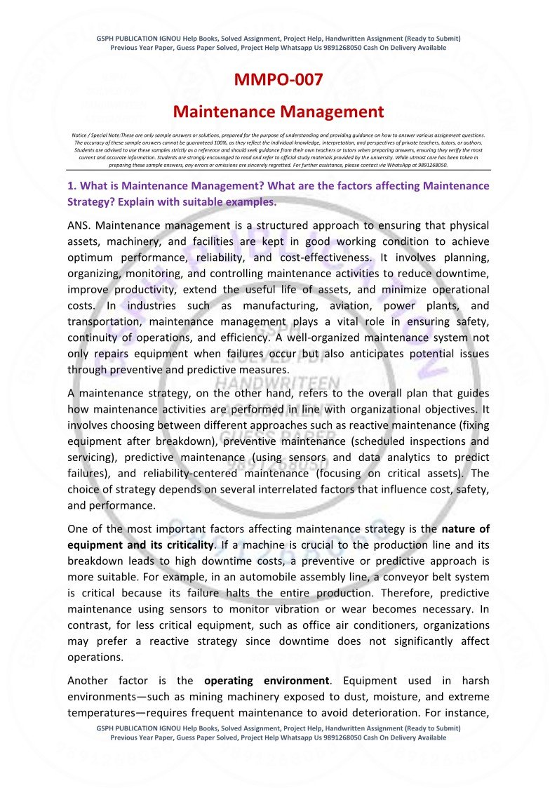 IGNOU MMPO-07 Solved Assignment 2025-26 English Medium