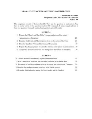 IGNOU MPA-011 Solved Assignment 2025-26 English Medium