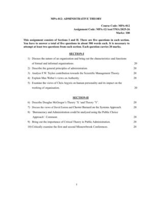 IGNOU MPA-012 Solved Assignment 2025-26 English Medium