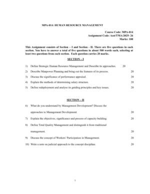 IGNOU MPA-014 Solved Assignment 2025-26 English Medium