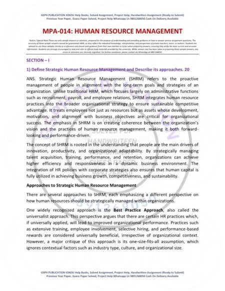 IGNOU MPA-014 Solved Assignment 2025-26 English Medium - Image 2