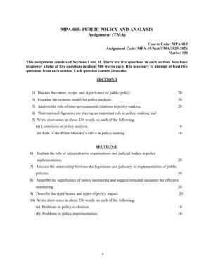 IGNOU MPA-015 Solved Assignment 2025-26 English Medium