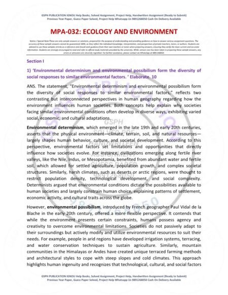 IGNOU MPA-032 Solved Assignment 2025-26 English Medium