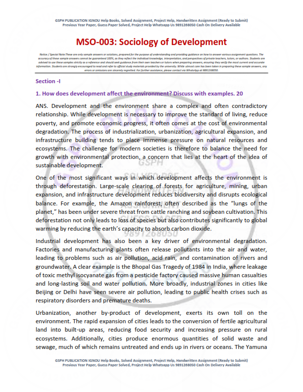 IGNOU MSO-04 Solved Assignment 2025-26 English Medium