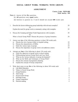 IGNOU MSW-08 Solved Assignment 2025-26 English Medium