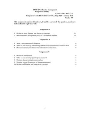 IGNOU BPAG-171 Solved Assignment 2025-26 English Medium