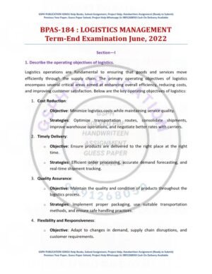 IGNOU BPAS-184 Previous Year Solved Question Paper English Medium (JUNE 2022)