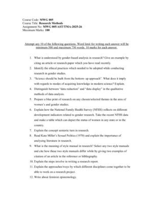 IGNOU MWG-05 Solved Assignment 2025-26 English Medium