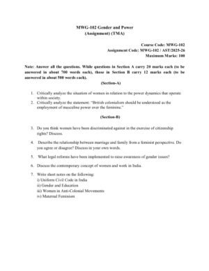 IGNOU MWG-102 Solved Assignment 2025-26 English Medium