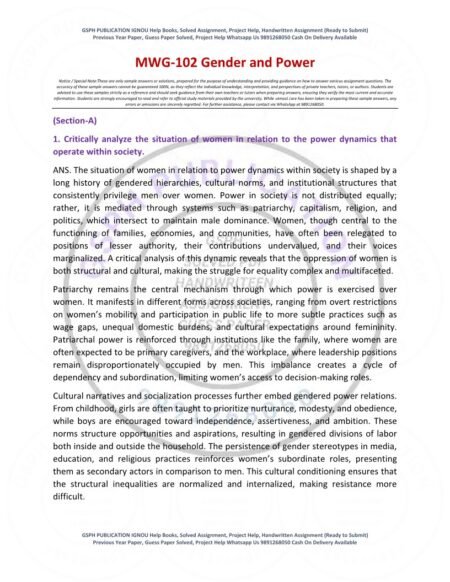 IGNOU MWG-102 Solved Assignment 2025-26 English Medium