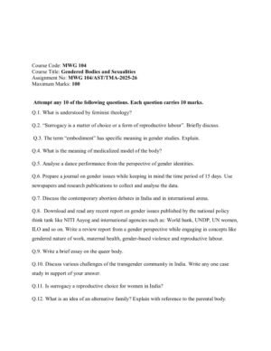 IGNOU MWG-104 Solved Assignment 2025-26 English Medium