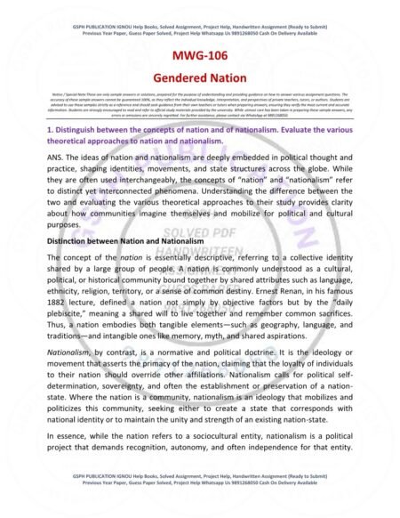 IGNOU MWG-106 Solved Assignment 2025-26 English Medium