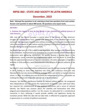 IGNOU MPSE-02 Previous Year Solved Question Paper English Medium (DEC 2022)