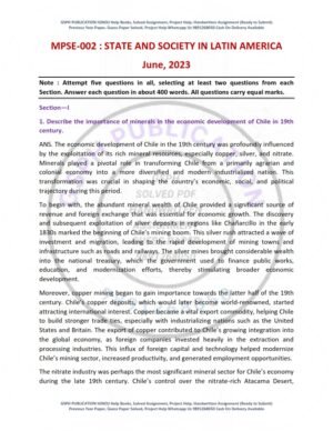 IGNOU MPSE-02 Previous Year Solved Question Paper English Medium (JUNE 2023)