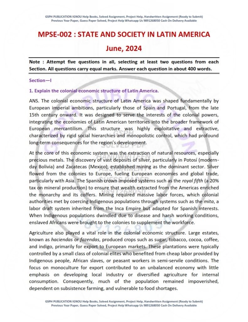 IGNOU MPSE-02 Previous Year Solved Question Paper English Medium (JUNE 2024)