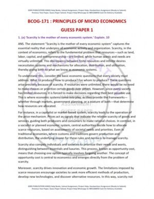 IGNOU BCOG-171 Guess Paper Solved English Medium