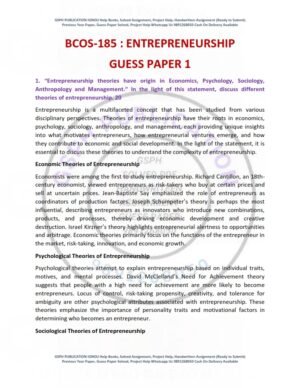 IGNOU BCOS-185 Guess Paper Solved English Medium