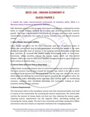 IGNOU BECE-146 Guess Paper Solved English Medium