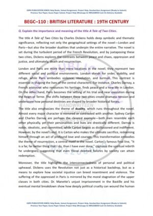 IGNOU BEGC-110 Guess Paper Solved English Medium