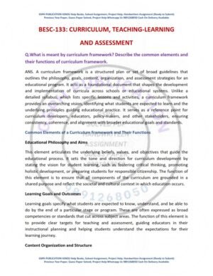 IGNOU BESC-133 Guess Paper Solved English Medium