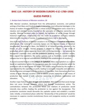 IGNOU BHIC-114 Guess Paper Solved English Medium
