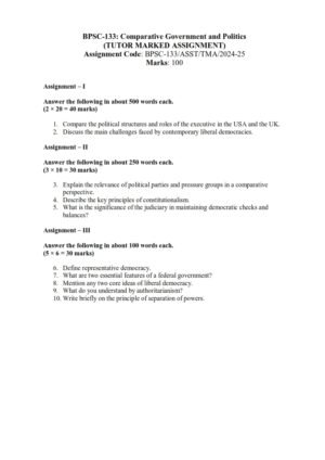 IGNOU BPSC-133 Solved Assignment 2025-26 English Medium