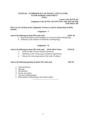 IGNOU BANM-162 Solved Assignment 2025-26 English Medium