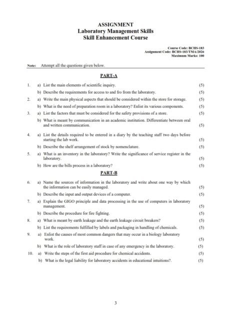 IGNOU BCHS-183 Solved Assignment 2025-26 English Medium