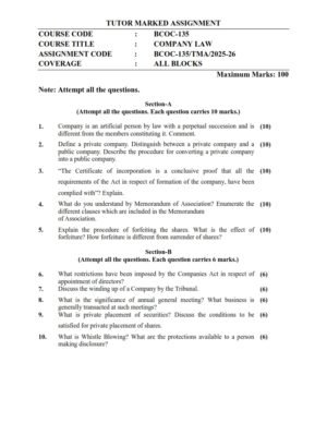 IGNOU BCOC-136 Solved Assignment 2025-26 English Medium