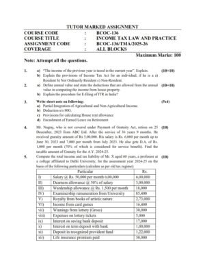 IGNOU BCOC-136 Solved Assignment 2025-26 English Medium