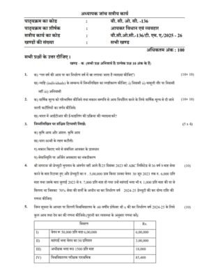 IGNOU BCOC-136 Solved Assignment 2025-26 Hindi Medium