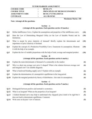 IGNOU BCOG-171 Solved Assignment 2025-26 English Medium