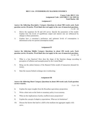 IGNOU BECC-116 Solved Assignment 2025-26 English Medium