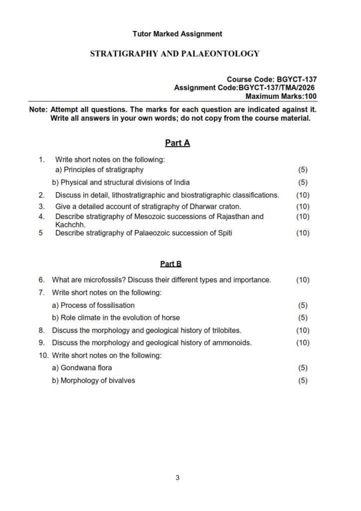 IGNOU BGYCT-137 Solved Assignment 2026 English Medium
