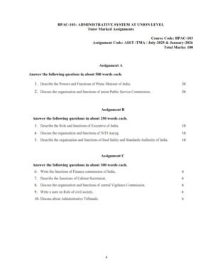 IGNOU BPAC-103 Solved Assignment 2025-26 English Medium