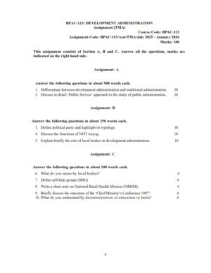 IGNOU BPAC-113 Solved Assignment 2025-26 English Medium
