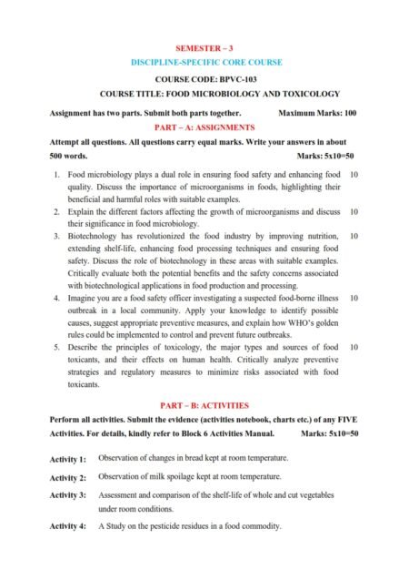 IGNOU BPVC-103 Solved Assignment 2025-26 English Medium