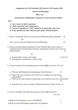 IGNOU BPYC-101 Solved Assignment 2025-26 English Medium