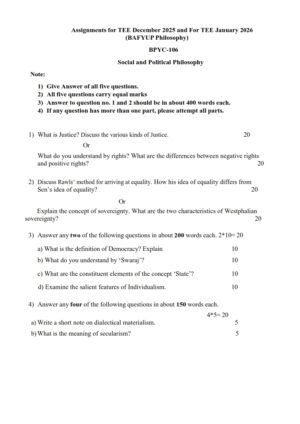 IGNOU BPYC-106 Solved Assignment 2025-26 English Medium