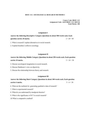IGNOU BSOC-112 Solved Assignment 2025-26 English Medium