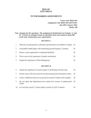 IGNOU BSSS-183 Solved Assignment 2025-26 English Medium
