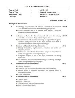 IGNOU MCO-023 Solved Assignment 2025-26 English Medium