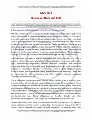 IGNOU MCO-024 Solved Assignment 2025-26 English Medium