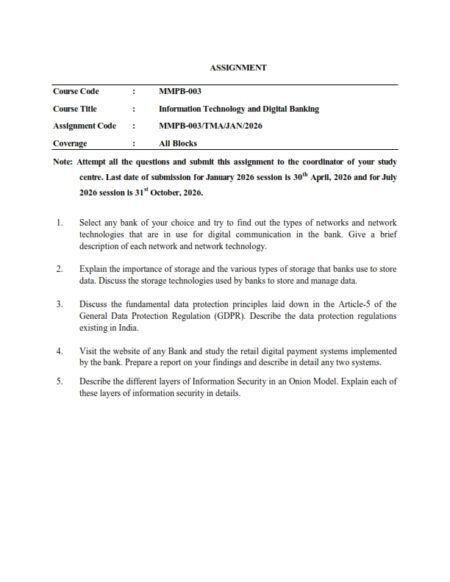 IGNOU MMPB-03 Solved Assignment 2026 English Medium